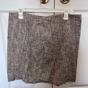 Ann Taylor Loft Tweed Mini Pencil Skirt, Size 14 NWT